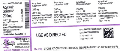 ACYC - Acyclovir 60760 652 60